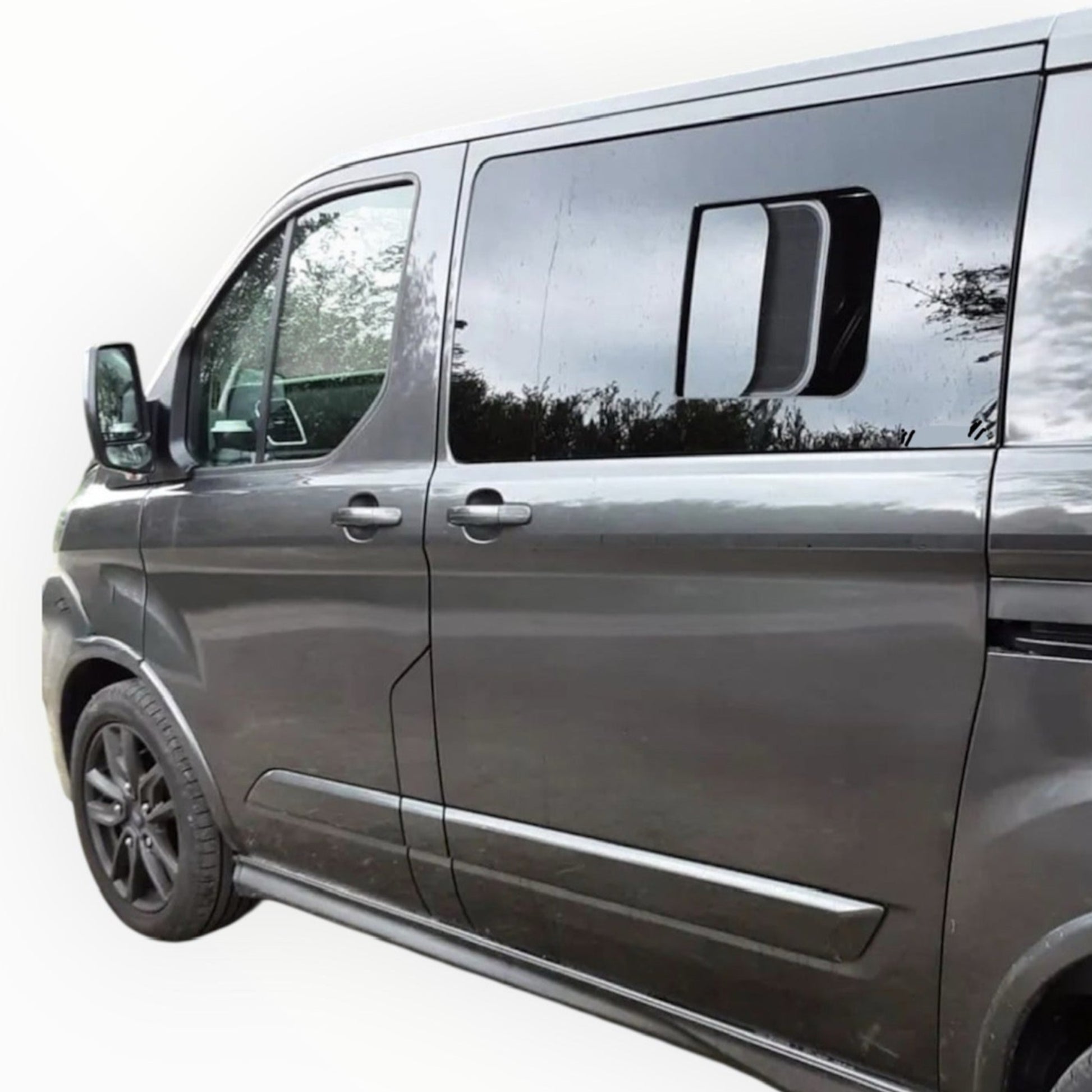 Transit custom sliding window with sliding fly screen