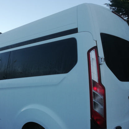 Transit custom rear quarter window, privacy tint, available for SWB and LWB as well as 100% blackout windows