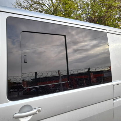 vw t5 t6 left sliding tinted window with front aperture