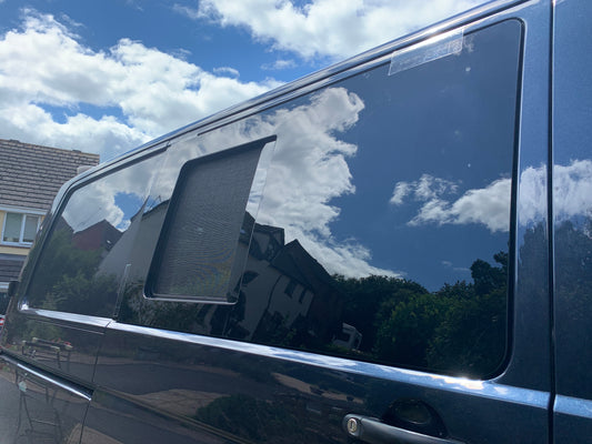 VW T5 T6 Offside Sliding Window, traditional recessed range
